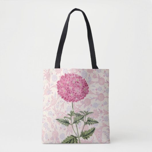 Canvas tas Stijlroze hydrangea (Voorkant)