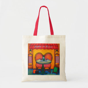 canvas tas "Tafel voor twee in Parijs"