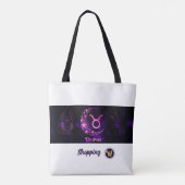 Canvas tas Taurus Winkelen personaliseren (Achterkant)