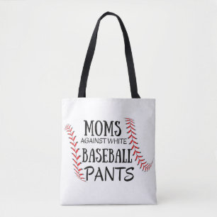 Canvas tas tegen witte honkbal