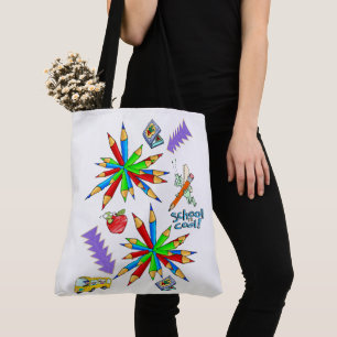 Canvas tas Terug naar school is Cool
