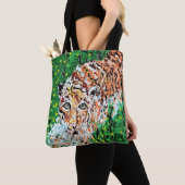 Canvas tas Tiger (Dichtbij)