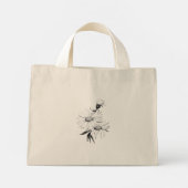CANVAS TAS TINY STYLE COOL ECO FLOWER DESIGN (Achterkant)