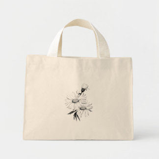 CANVAS TAS TINY STYLE COOL ECO FLOWER DESIGN
