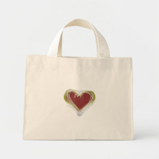 CANVAS TAS TINY STYLE COOL ECO HEART DESIGN