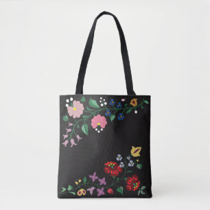 canvas tas - Traditionele Hongaarse bloem
