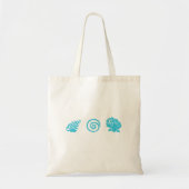 Canvas tas Turquoise Sea Shells (Voorkant)