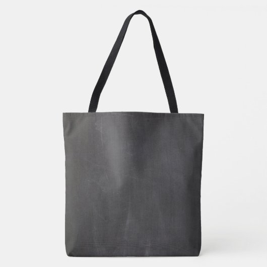 Canvas tas van Black Chalkboard Texture (Voorkant)