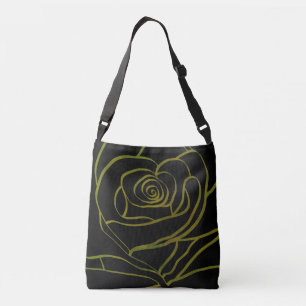 Canvas tas van botanisch Roos