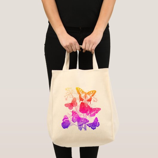  Canvas tas van Butterflies (Voorkant (product))