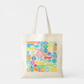 Canvas tas van Collectie van Grunge Stamp (Achterkant)