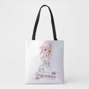 canvas tas van cozy winter blogger girl planner