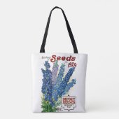 Canvas tas van de  bloem van 1929 (Achterkant)