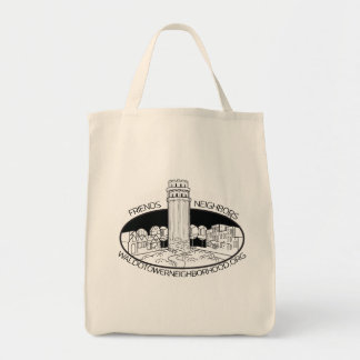 Canvas tas van de buurtvereniging Waldo Tower