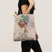 Canvas tas van de Duitse Shorthaired Pointer-piraa (Dichtbij)
