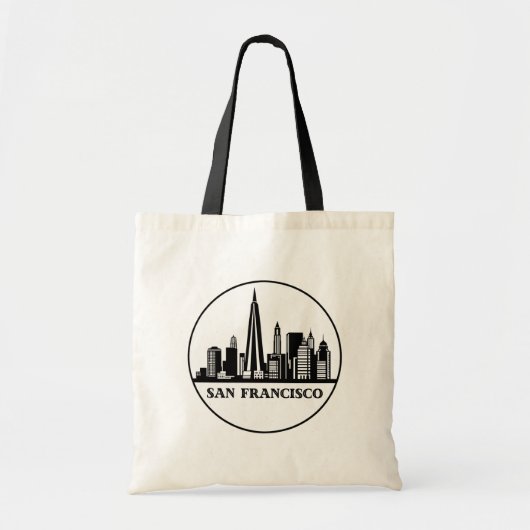 Canvas tas van de skyline van San Francisco-Califo (Voorkant)