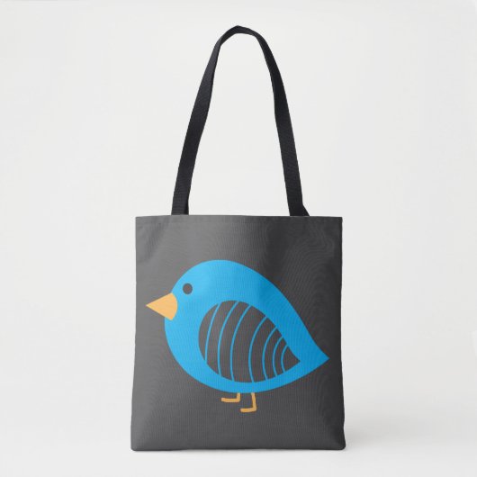 Canvas tas van eigenkleurige koeienvogels (Voorkant)
