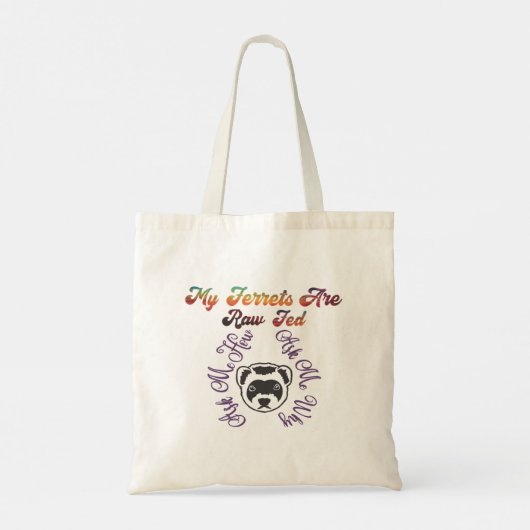 Canvas tas van fretten Raw Fed (Achterkant)