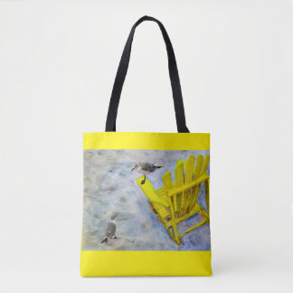 Canvas tas van geel perste doek