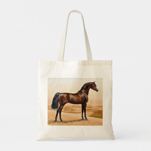 Canvas tas van het Arabisch paard (Achterkant)