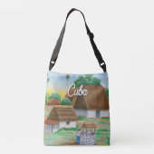 Canvas tas van het Cubaanse dorp (Achterkant)