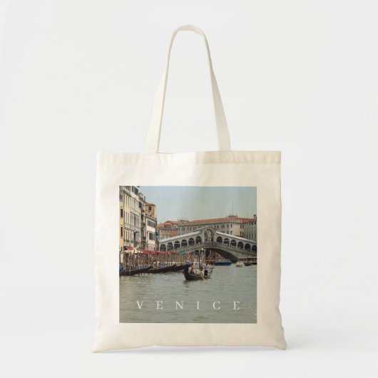 Canvas tas van het uitzicht van Venice Rialto Brid (Voorkant)