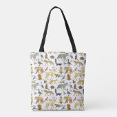 Canvas tas van het wildleven in de Grote Meren (Achterkant)