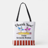 Canvas tas van leraar - Zie achterzijde (Achterkant)