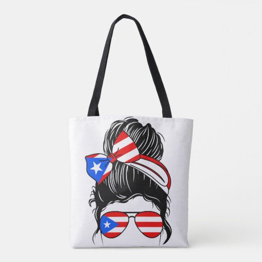 Canvas tas van mammie Puerto Rico (Achterkant)