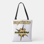 Canvas tas van MYETV (wit) (Achterkant)