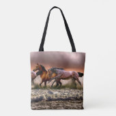 Canvas tas van paarden (Achterkant)