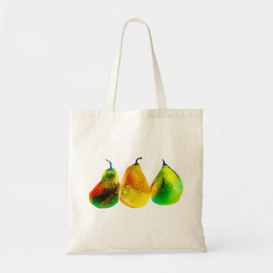 Canvas tas van pear-waterverf