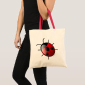 Canvas tas van rode ladybug (Voorkant (product))