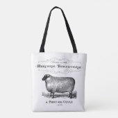 Canvas tas van schapenfokkerij (Achterkant)