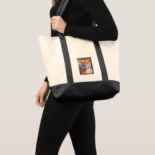 Canvas tas van Siberian Tiger Canvas Pocket (Voorkant (product))
