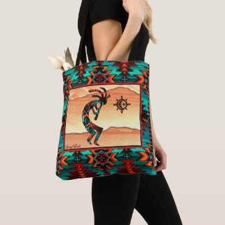 Canvas tas van Southwest Kokopelli