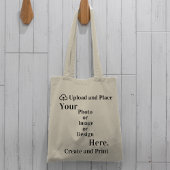 Canvas tas van uw ontwerp of foto-upload