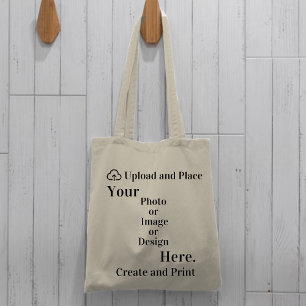 Canvas tas van uw ontwerp of foto-upload