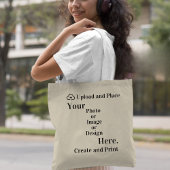 Canvas tas van uw ontwerp of foto-upload