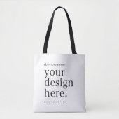 Canvas tas van uw ontwerp uploaden (Voorkant)