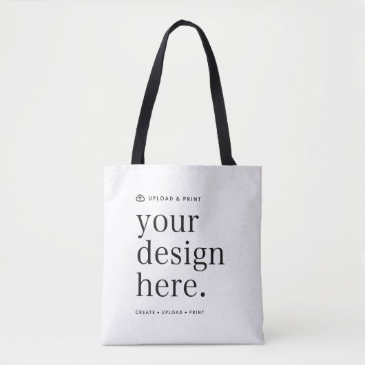 Canvas tas van uw ontwerp uploaden (Voorkant)