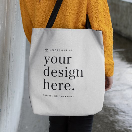 Canvas tas van uw ontwerp uploaden