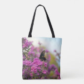 Canvas tas van vlinder en Bloom (Achterkant)