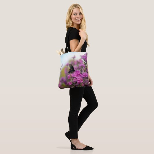 Canvas tas van vlinder en Bloom (Op model)