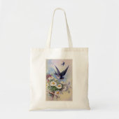 Canvas tas van  vogels en bloemen (Voorkant)