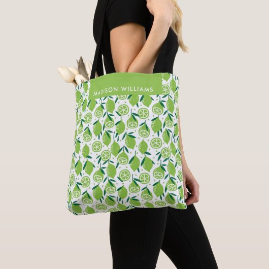 Canvas tas van vruchten (Dichtbij)