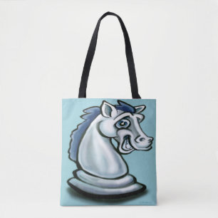 Canvas tas van witte paarden