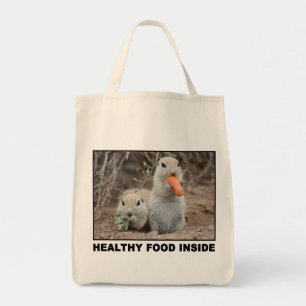 Canvas Tas Veggie Loving Squirrels