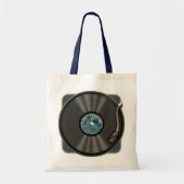 Canvas tas vinylrecord (Voorkant)