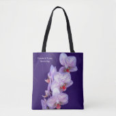 Canvas tas voor bloemen en Planten met orchideeën (Voorkant)